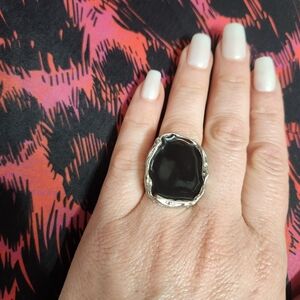 Elegant Black Stone Ring